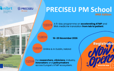 Registration OPEN for PRECISEU PM School 2026, #4th edition: The Future of ATMP Translation and Next-Generation Manufacturing